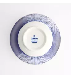 Tokyo Design Studio - Mino Blue Bowls Tayo Bowl 15x7cm. Hanabi 6pcs