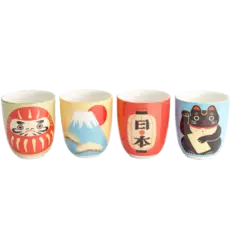 Tokyo Design Studio - Kawaii Japan Cup Giftset 4pcs 7x8cm 170ml 1set