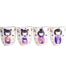 Tokyo Design Studio - Kawaii Maiko Cup Giftset 4pcs 7x8cm 170ml 1 set