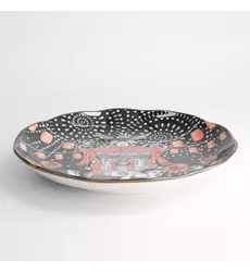 Tokyo Design Studio - Asakusa Round Plate 25x3cm Matsur 4pcs