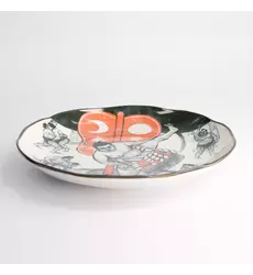 Tokyo Design Studio - Asakusa Round Plate 25x3cm Sumo 4pcs