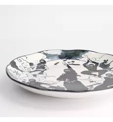 Tokyo Design Studio - Asakusa Round Plate 25x3cm Ninja 4pcs