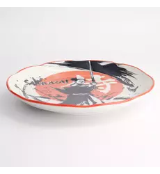 Tokyo Design Studio - Asakusa Round Plate 25x3cm Samurai 4pcs
