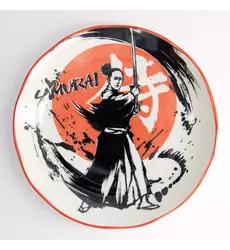 Tokyo Design Studio - Asakusa Round Plate 25x3cm Samurai 4pcs