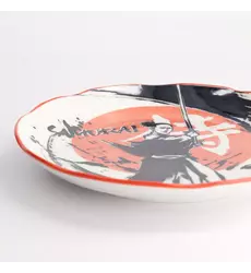 Tokyo Design Studio - Asakusa Round Plate 25x3cm Samurai 4pcs