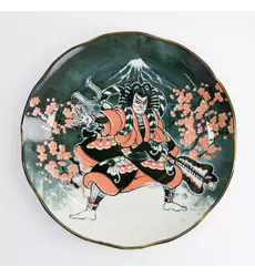 Tokyo Design Studio - Asakusa Round Plate 25x3cm Kabuki 4pcs