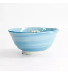 Tokyo Design Studio Sakura Blue Bowl 15x7cm 500ml 6pcs