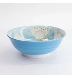 Tokyo Design Studio Sakura Blue Ramen Bowl 19.5x7.5cm 4pcs