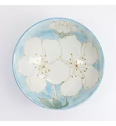 Tokyo Design Studio Sakura Blue Ramen Bowl 19.5x7.5cm 4pcs