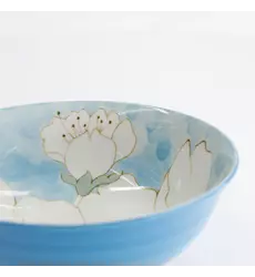 Tokyo Design Studio Sakura Blue Ramen Bowl 19.5x7.5cm 4pcs