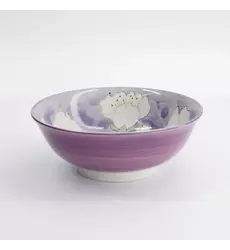 Tokyo Design Studio Sakura Purple Ramen Bowl 19.5x7.5cm 4pcs