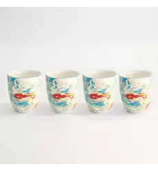 Tokyo Design Studio - Kawaii Goldfish Cup 4pcs. 7x8cm 170ml 1 set