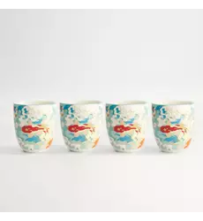 Tokyo Design Studio - Kawaii Goldfish Cup 4pcs. 7x8cm 170ml 1 set
