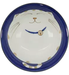 Tokyo Design Studio - Kawaii Bowl Lucky Cat Tayo Blue 500ml