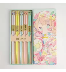 Tokyo Design Studio - Chopstick Giftset/5 Anime 10 sets