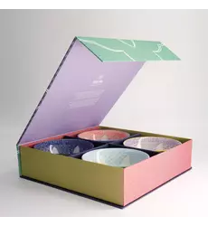 Tokyo Design Studio - Lily Flower Bowl Giftset 4pcs 14.8x6.8cm 550ml 1 set