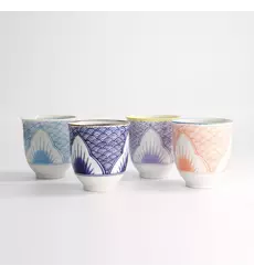Tokyo Design Studio - Lily Flower Cup 4pcs Giftset 7.8x8.2cm 250ml 1 set