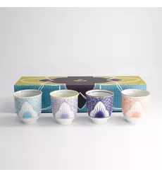 Tokyo Design Studio - Lily Flower Cup 4pcs Giftset 7.8x8.2cm 250ml 1 set
