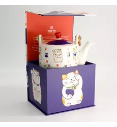 Tokyo Design Studio - Kawaii Lucky Cat Tea Pot Giftset 800ml 1pc