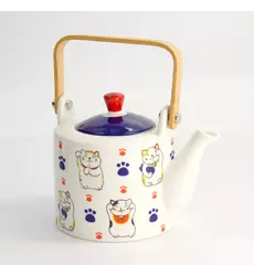 Tokyo Design Studio - Kawaii Lucky Cat Tea Pot Giftset 800ml 1pc