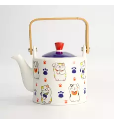 Tokyo Design Studio - Kawaii Lucky Cat Tea Pot Giftset 800ml 1pc