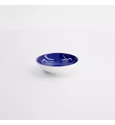 Tokyo Design Studio - Kawaii Lucky Cat Sauce Plate 9x2.5cm Blue 6pcs