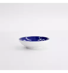 Tokyo Design Studio - Kawaii Lucky Cat Sauce Plate 9x2.5cm Blue 6pcs