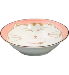 Tokyo Design Studio - Kawaii Bowl Lucky Cat Pink 450ml