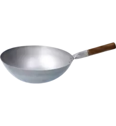 London Wok - Commercial Wok Round Bottom Extra Deep 33cm
