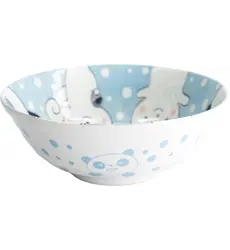 Tokyo Design Studio - Kawaii Animals Ramen Bowl 21x7.8cm. Blue 1000ml