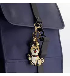 Tokyo Design Studio - Patch Keychain Shiba-Dog 1pc