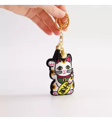 Tokyo Design Studio - Patch Keychain Lucky Cat  1pc