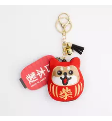 Tokyo Design Studio - Patch Keychain Daruma Shiba-Dog 1pc