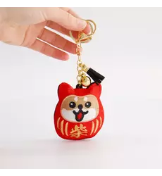 Tokyo Design Studio - Patch Keychain Daruma Shiba-Dog 1pc