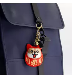 Tokyo Design Studio - Patch Keychain Daruma Shiba-Dog 1pc