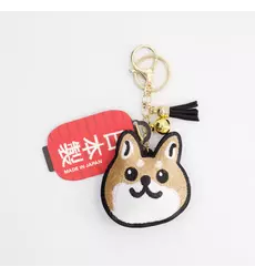Tokyo Design Studio - Patch Keychain Shiba-Dog Face 1pc