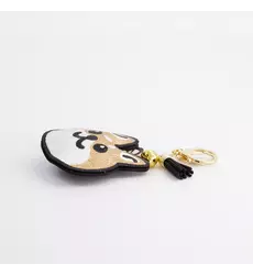 Tokyo Design Studio - Patch Keychain Shiba-Dog Face 1pc