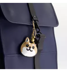 Tokyo Design Studio - Patch Keychain Shiba-Dog Face 1pc