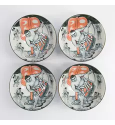Tokyo Design Studio - Asakusa 4pcs Giftset 14.8x7cm Sumo 550ml 1 set