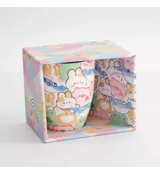 Tokyo Design Studio - Kawaii Animals Mug W/Giftbox 8.5x10.2cm 340ml 6pcs
