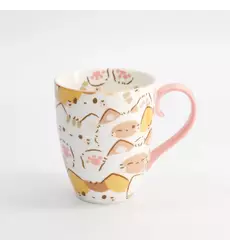 Tokyo Design Studio - Kawaii Cat Mug W/Giftbox 8.5x10.2cm 340ml 6pcs