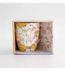 Tokyo Design Studio - Kawaii Cat Mug W/Giftbox 8.5x10.2cm 340ml 6pcs