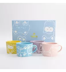 Tokyo Design Studio - Kawaii Animals Mug 4pcs Giftset 8x6cm 2 sets