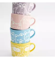 Tokyo Design Studio - Kawaii Animals Mug 4pcs Giftset 8x6cm 2 sets
