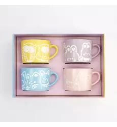 Tokyo Design Studio - Kawaii Animals Mug 4pcs Giftset 8x6cm 2 sets
