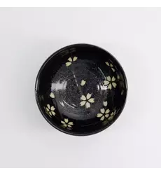 Tokyo Design Studio - Sakura Bowl 12.5x7cm Black 450ml 6pcs