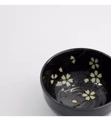 Tokyo Design Studio - Sakura Bowl 12.5x7cm Black 450ml 6pcs