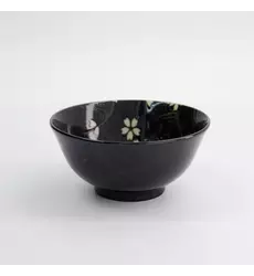 Tokyo Design Studio - Sakura Bowl 15.3x7.5cm Black 650ml 6pcs