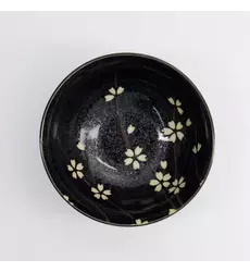 Tokyo Design Studio - Sakura Bowl 15.3x7.5cm Black 650ml 6pcs