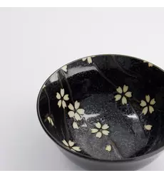 Tokyo Design Studio - Sakura Bowl 15.3x7.5cm Black 650ml 6pcs